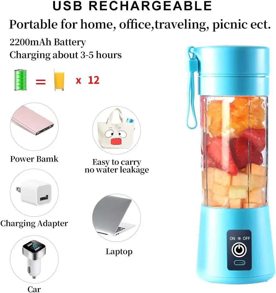 Electric USB Juicer Blender Portable