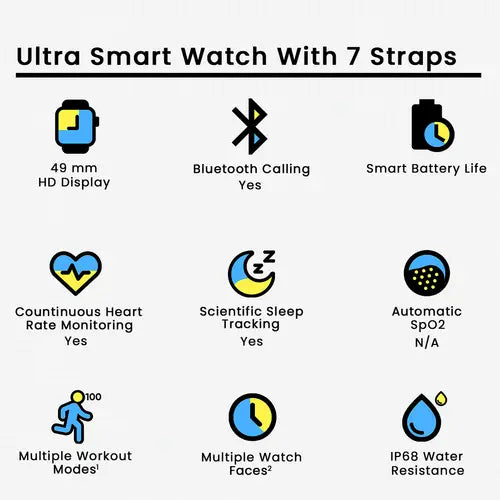 7 in 1 Ultra Smart Watch